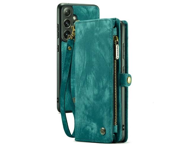 Чехол - кошелек CaseMe Retro Leather для Samsung Galaxy S24 Зеленый