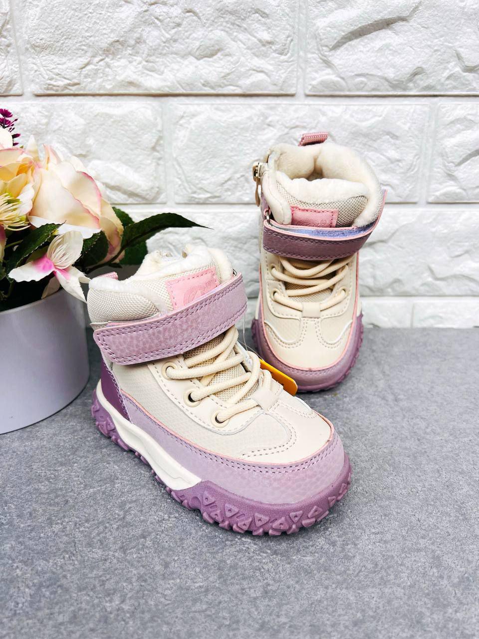 Сапоги для девочки зимние Clibee 1897 р. 22 14,5 см Бежевый (1897)