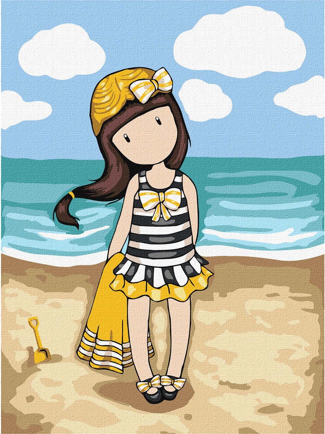 Картина за номерами Ideyka для дітей Beach Belle Santoro Gorjuss Collection 30х40 см (KHO8677)