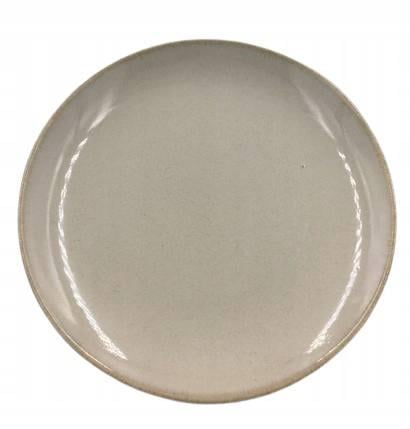 Комплект з 6 керамічних плоских тарілок для сніданку 21 см Бежевий (201247)