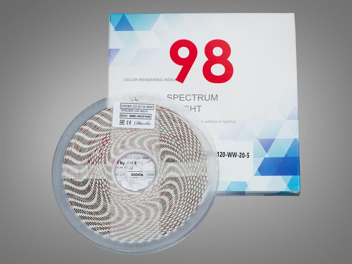 Світлодіодна стрічка 24 В 120 діодів на метр 5 мм Теплий (P24-2835-120-WW-20-5) - фото 2 Світлодіодна стрічка 24 В 120 діодів на метр 5 мм Теплий (P24-2835-120-WW-20-5) - фото 2