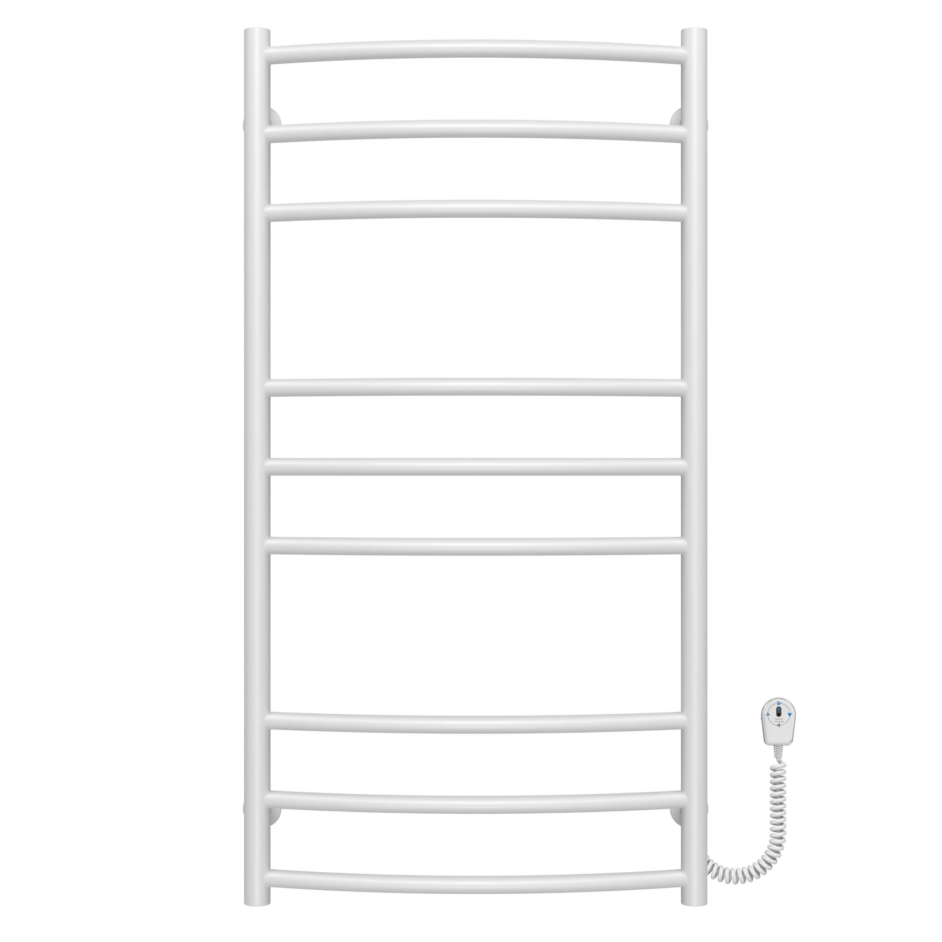 Полотенцесушитель электрический Deffi Классик Элит П9 EF16 правое подключение нержавеющая сталь 600х1000 мм Белый (C.KE.100.60.9.EWR5)