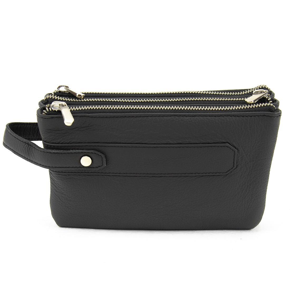 Портмоне чоловіче Royal Bag AJ-TV-109A-CL шкіряний на три відділення Чорний (7701) - фото 4