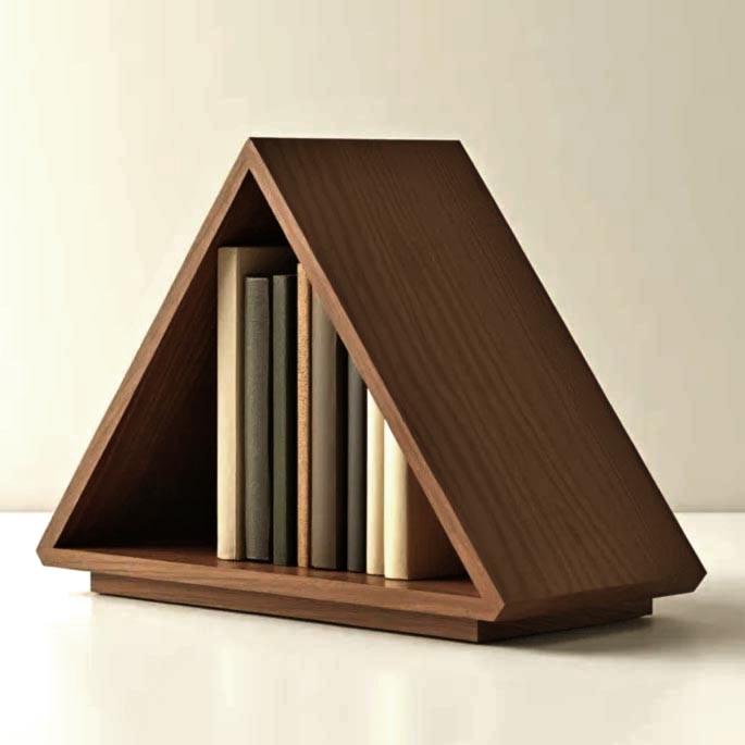 Полка книжная настольная из дерева Лусион Корица (КПА-031433)