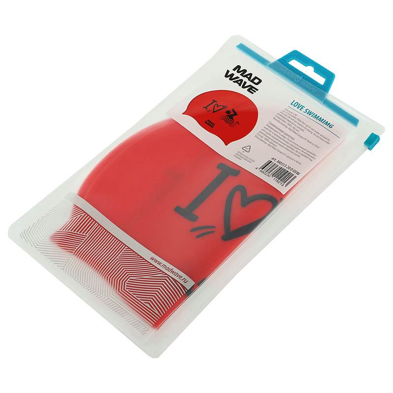 Шапочка для плавания Mad Wave для взрослых Love Swimmimg M055320 Красный (60444251) - фото 5 Шапочка для плавания Mad Wave для взрослых Love Swimmimg M055320 Красный (60444251) - фото 5