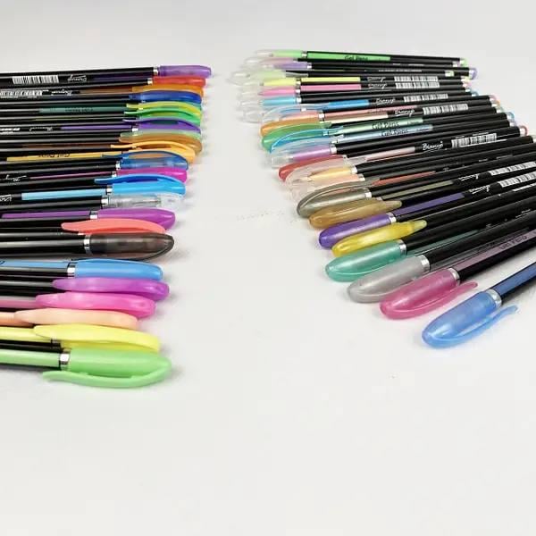 Набор из гелевых цветных ручек Gel Pens 1 мм для рисования 48 штук - фото 2