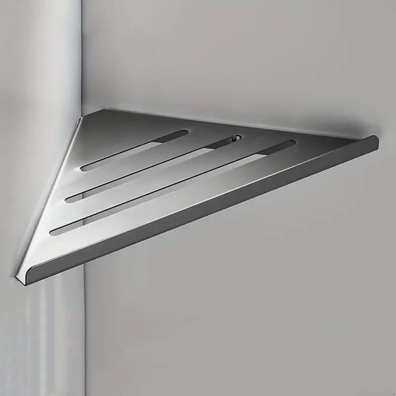 Набор угловых полок для ванной из нержавейки 19х19 см 2 шт. - фото 5