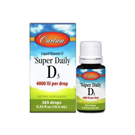 Витамин D Carlson Labs Super Daily D3 4,000 IU 10,3 мл Витамин D Carlson Labs Super Daily D3 4,000 IU 10,3 мл