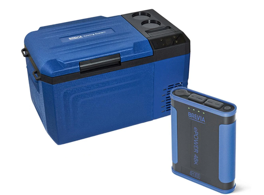 Автомобильный холодильник Brevia и портативная зарядная станция ePower 19 л 48 Ah (22150)