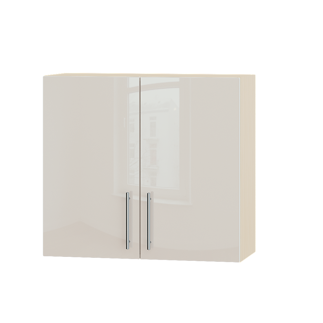 Шафа верхня Еверест Акріл модуль Верх для сушки посуду В06-800 80х30х72 см Б'янко глянець/Дуб Молочний (04547)