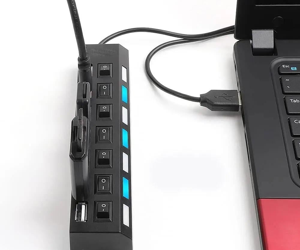 Концентратор Combi USB хаб на 7 портів з підсвічуванням - фото 3 Концентратор Combi USB хаб на 7 портів з підсвічуванням - фото 3