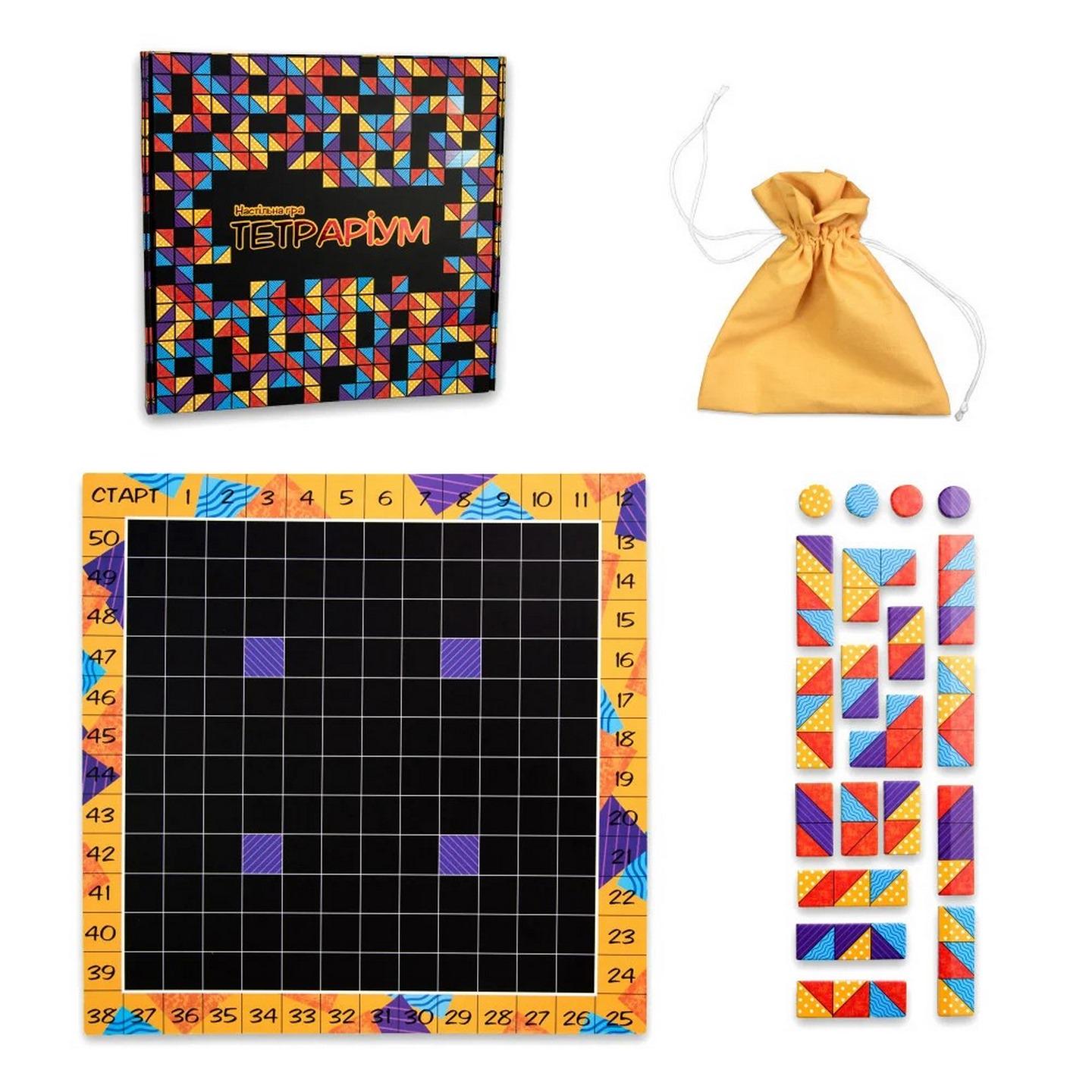 Настольная игра Strateg Тетрариум Разноцветный (SR-113-N-510) - фото 2 Настольная игра Strateg Тетрариум Разноцветный (SR-113-N-510) - фото 2