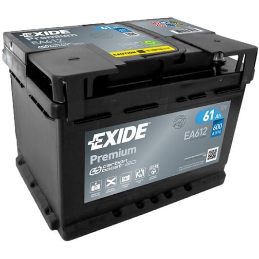 Аккумулятор EXIDE PREMIUM R EN600 61 Ah-12 V 242х175х175 мм (EA612)