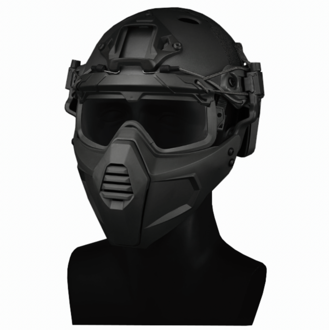 Маска-окуляри Ghost Iron Man з кріпленням до шолома Airsoft Чорний (MK001018) - фото 4 Маска-окуляри Ghost Iron Man з кріпленням до шолома Airsoft Чорний (MK001018) - фото 4