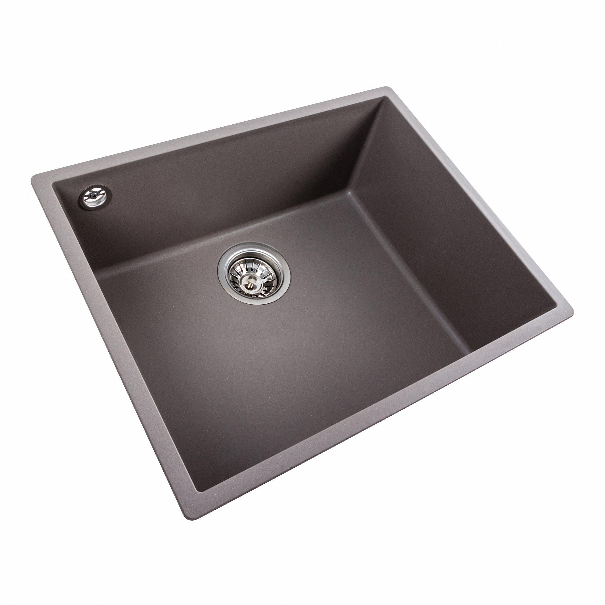 Мойка для кухни гранитная Platinum 5444 OASIS матовая Дюна - фото 2 Мойка для кухни гранитная Platinum 5444 OASIS матовая Дюна - фото 2