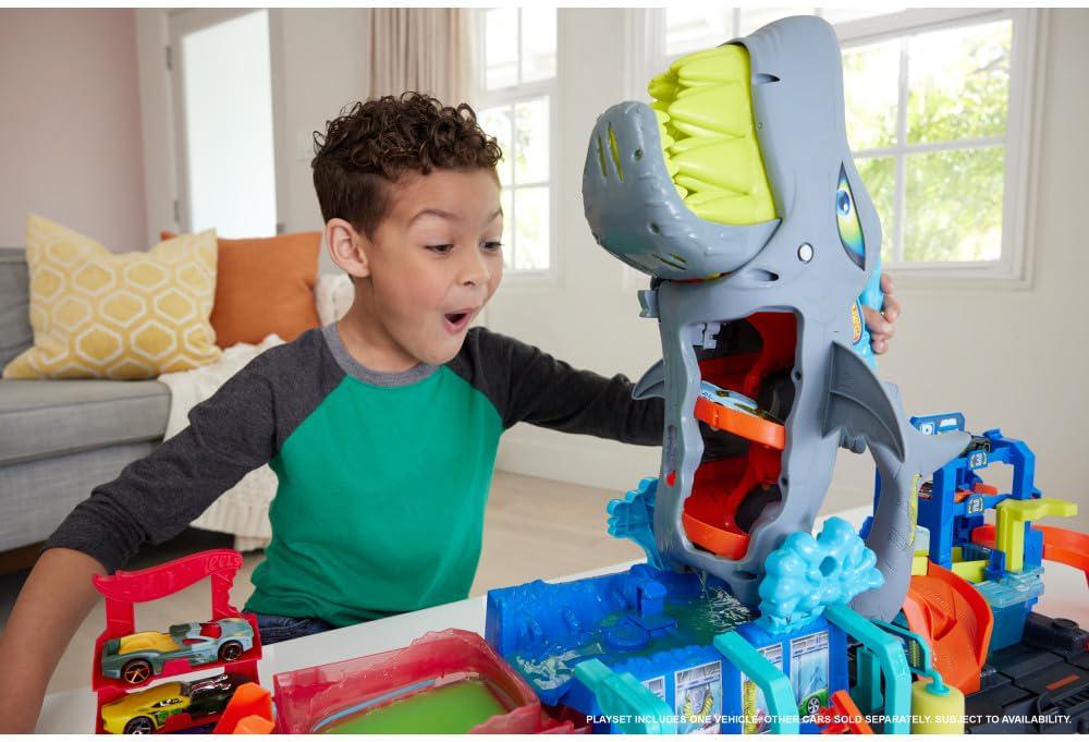 Ігровий набір Hot Wheels City Автомийка Суперакула (30766610) - фото 2 Ігровий набір Hot Wheels City Автомийка Суперакула (30766610) - фото 2