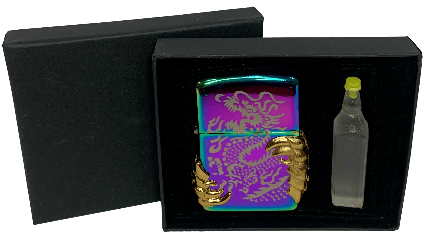 Зажигалка Когти дракона бензиновая и баллончик бензина тип 3