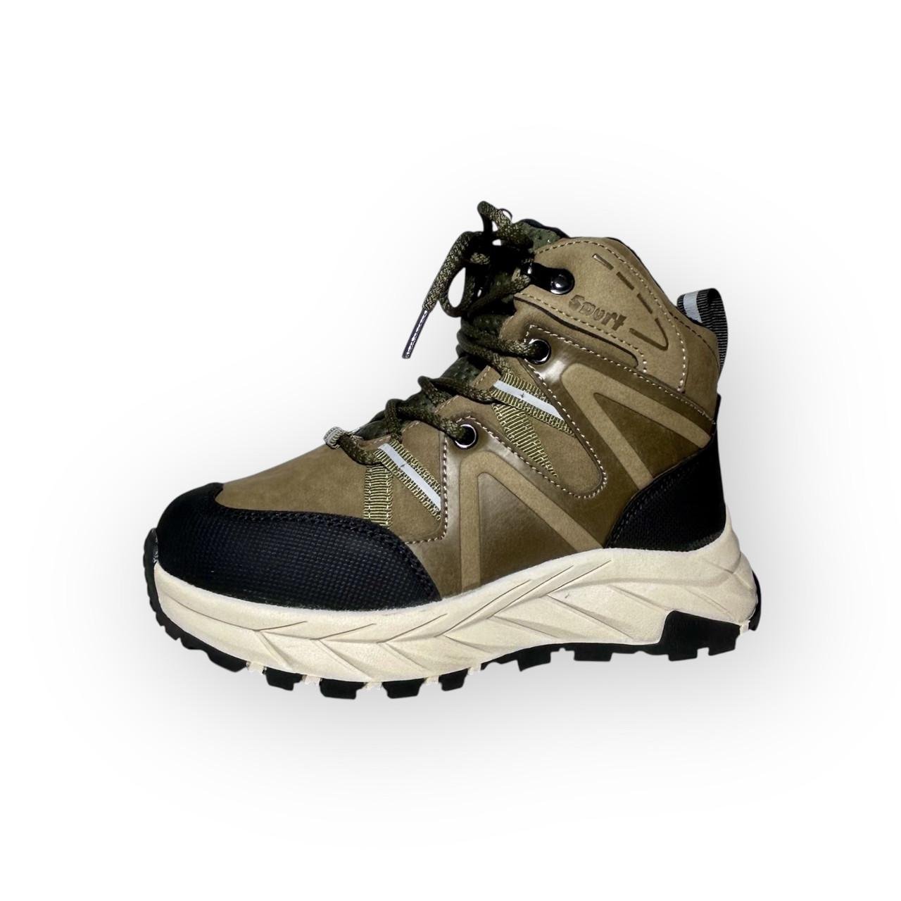 Черевики дитячі зимові Clibee для хлопчика р. 37/23,5 см Хакі (ТС-9) - фото 2