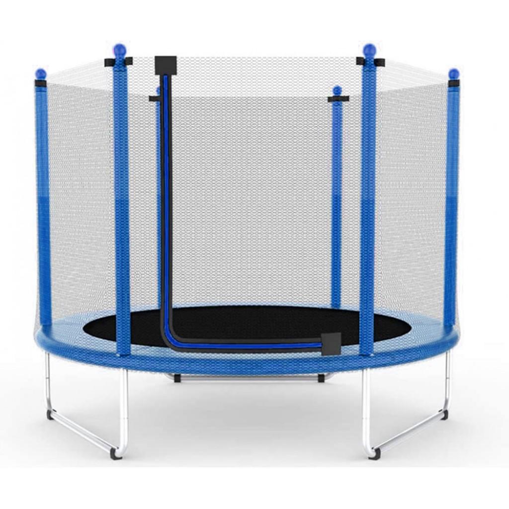 Батут Atleto 152 см с сеткой синий (5 ft)