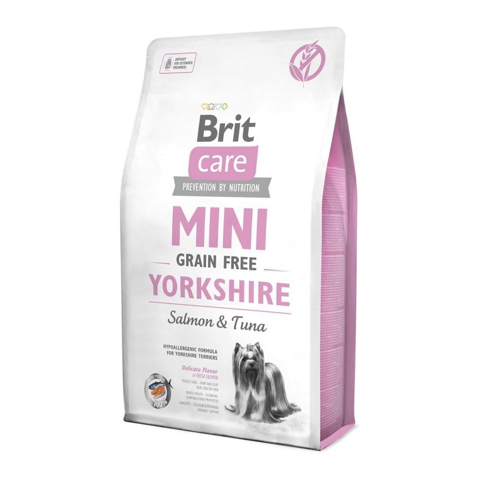 Корм сухой Brit CARE Grain Free Mini Yorkshire для йоркширских терьеров с лососем и тунцем 2 кг (8595602520190)
