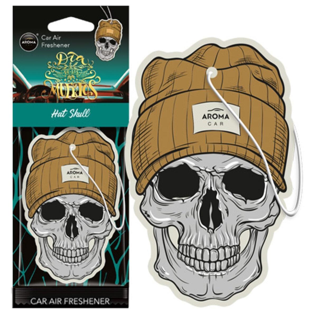 Ароматизатор для авто Aroma Car Cellulose Dia De Los Muertos Hat Skull (4234)