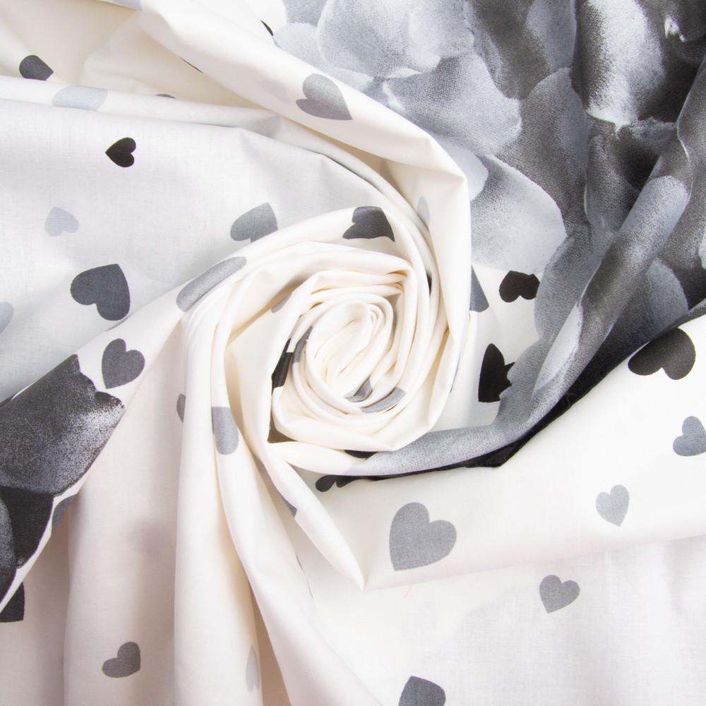 Тканина бязь ранфорс для постільної білизни Любава 130 гр/м2 240 см Сірий (4.23736/10)