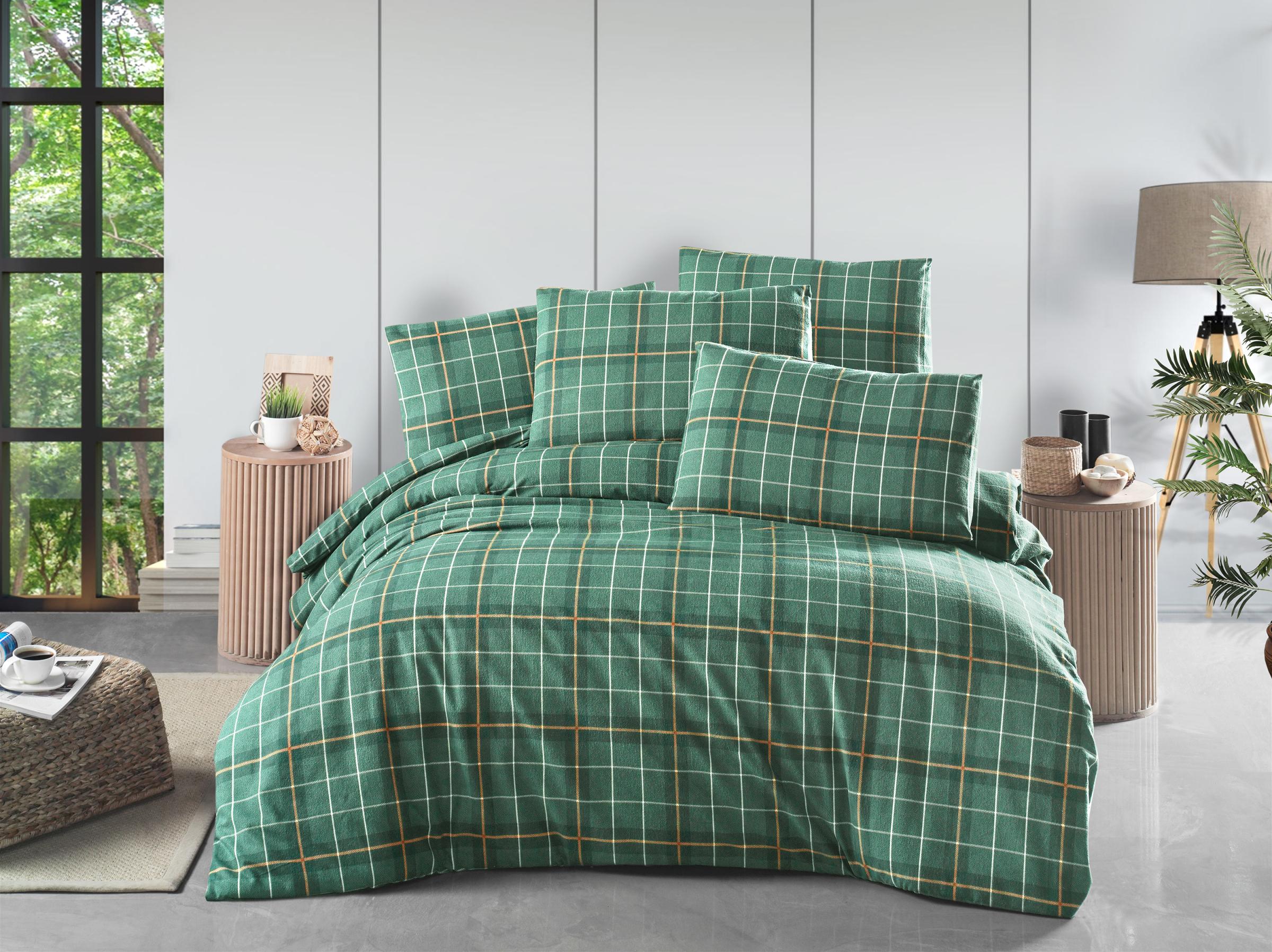 Комплект постільної білизни Lighthouse Flannel Checks 160х220/50х70 см