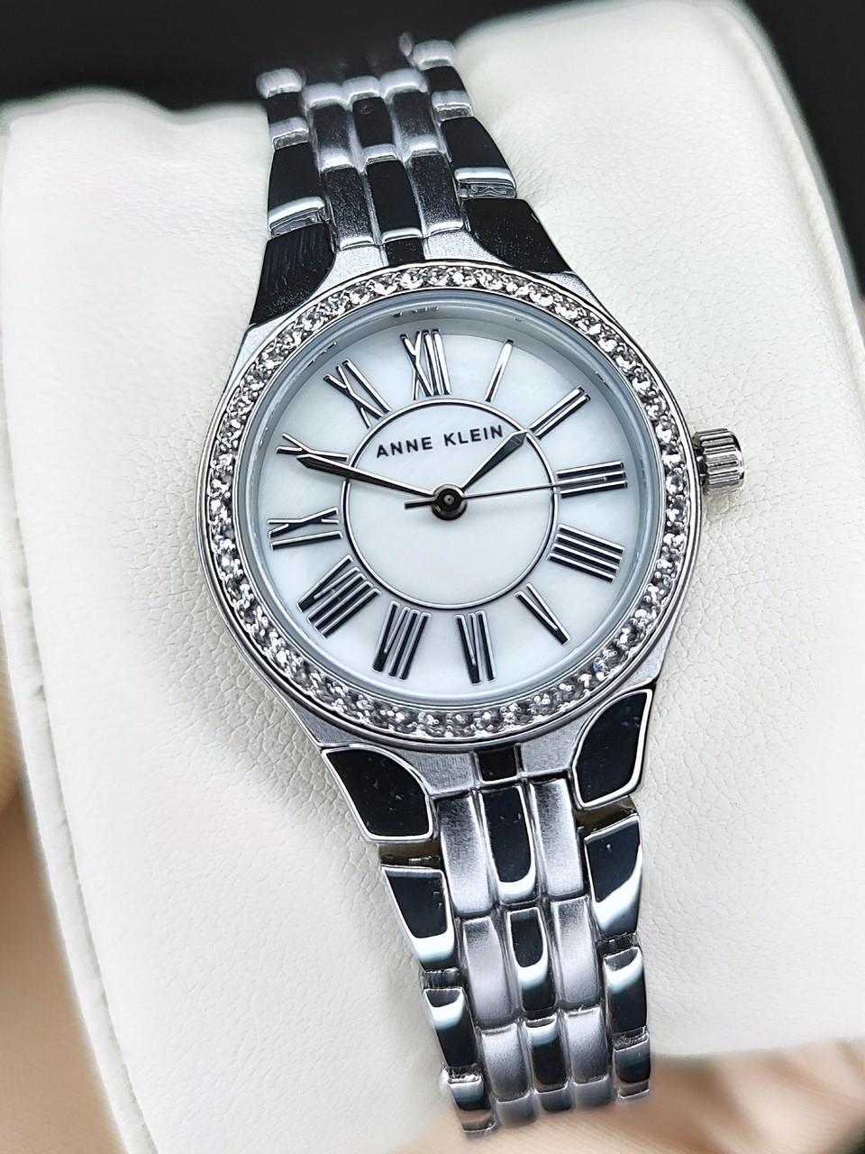 Наручные часы женские Anne Klein AK/5067MPSV с перламутровым циферблатом и серебристым стальным браслетом