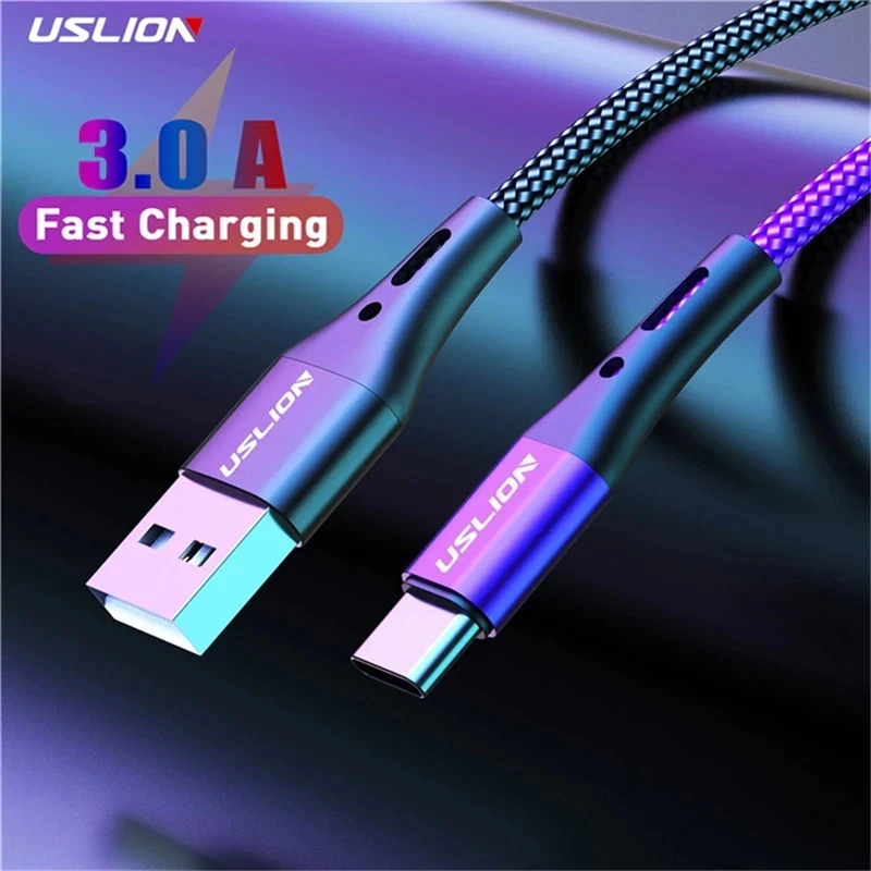 Кабель Uslion USB Type-C для быстрой зарядки 1 м Черный (1802108104) - фото 4 Кабель Uslion USB Type-C для быстрой зарядки 1 м Черный (1802108104) - фото 4