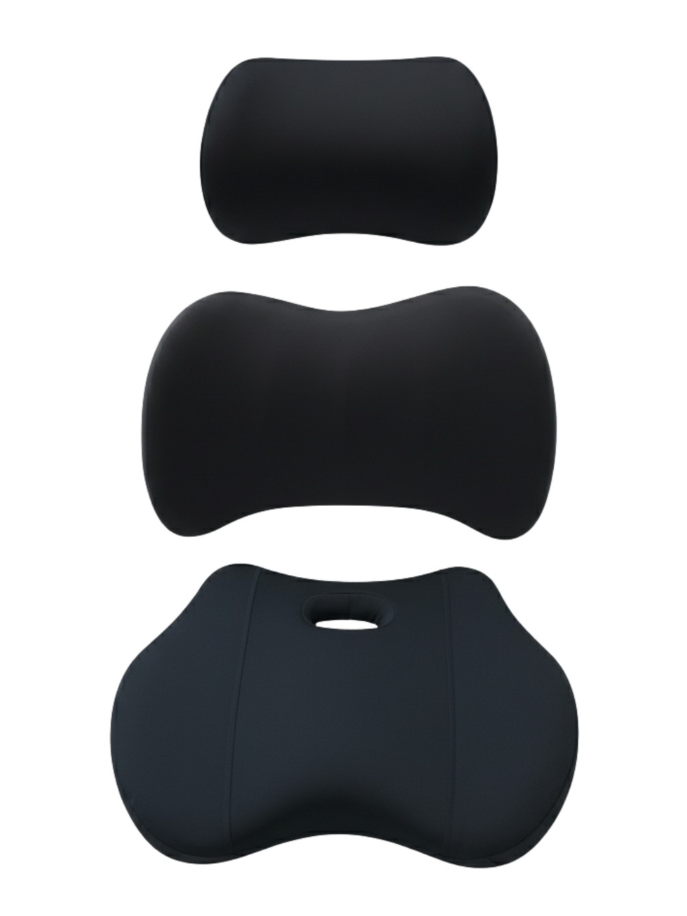 Подушка автомобильная ортопедическая JoyPro memory foam 3в1 на подголовник/спинку/сидение Черный (acc67c68)