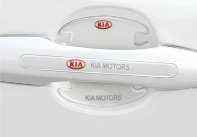 Наклейки защитные с маркой автомобиля KIA на дверные ручки и под дверные ручки Прозрачный (1992671415)