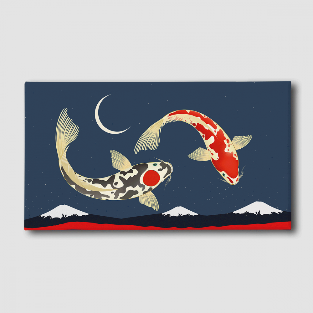 Картина Malevich Store Рыбы 40x80 см (K0018)