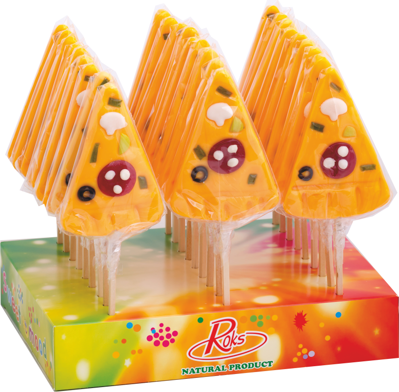 Карамель фигурно ROKS Питься на палочке 80 г 27 шт. 2,16 кг (34)