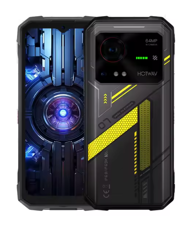 Смартфон Hotwav Hyper 7 8/256 Гб 5G/NFC/IP69K Black/Yellow (25763186)