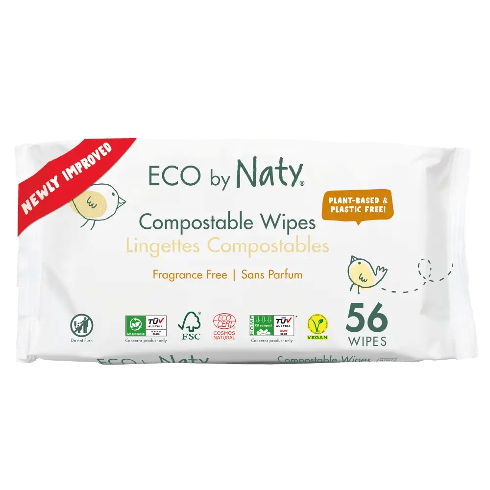 Серветки органічні Eco by Naty без запаху 56 шт.