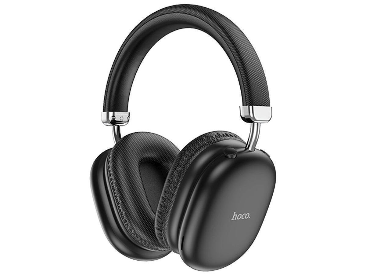 Наушники беспроводные Hoco с микрофоном MAX Черный (W35)
