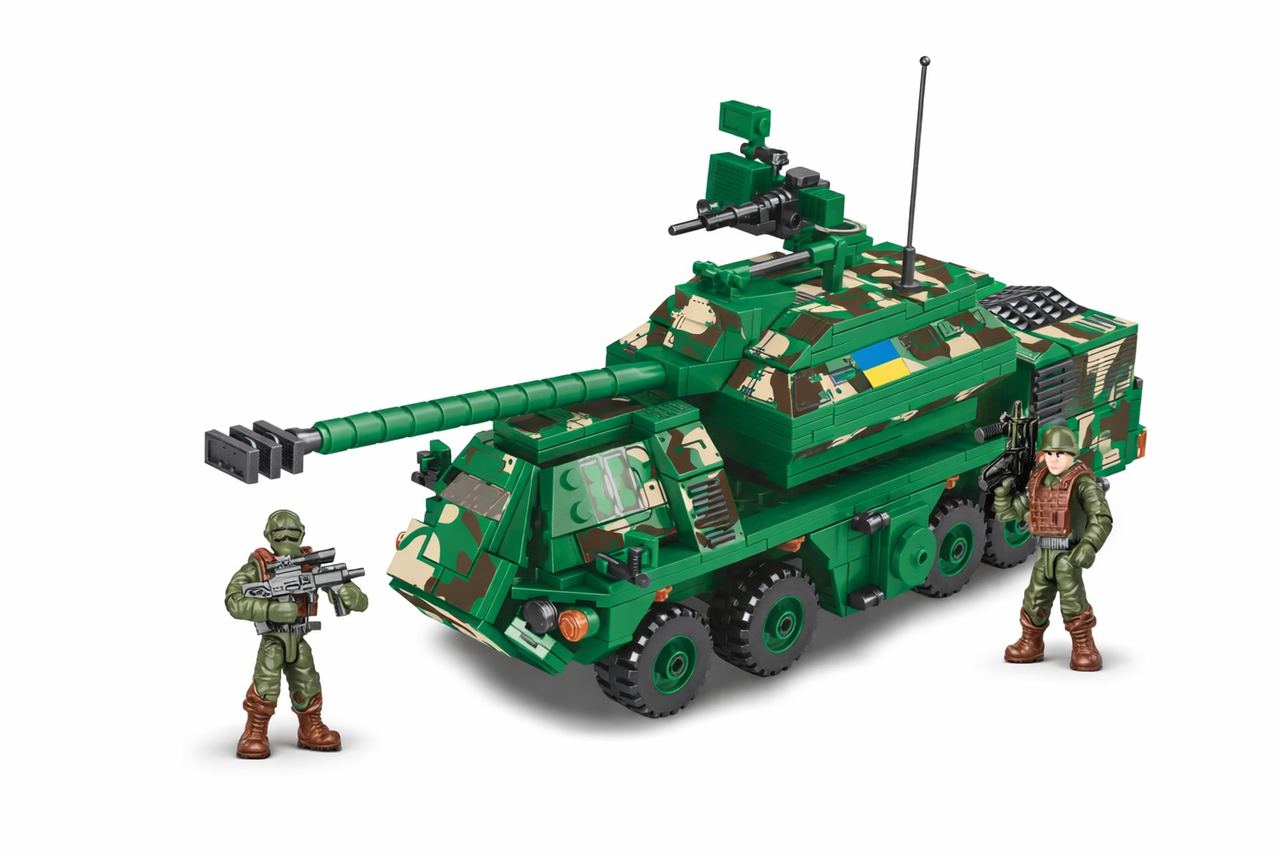 Конструктор KB 1134 техника ВСУ Самоходная артиллерийская установка САУ Zuzana 663 деталей