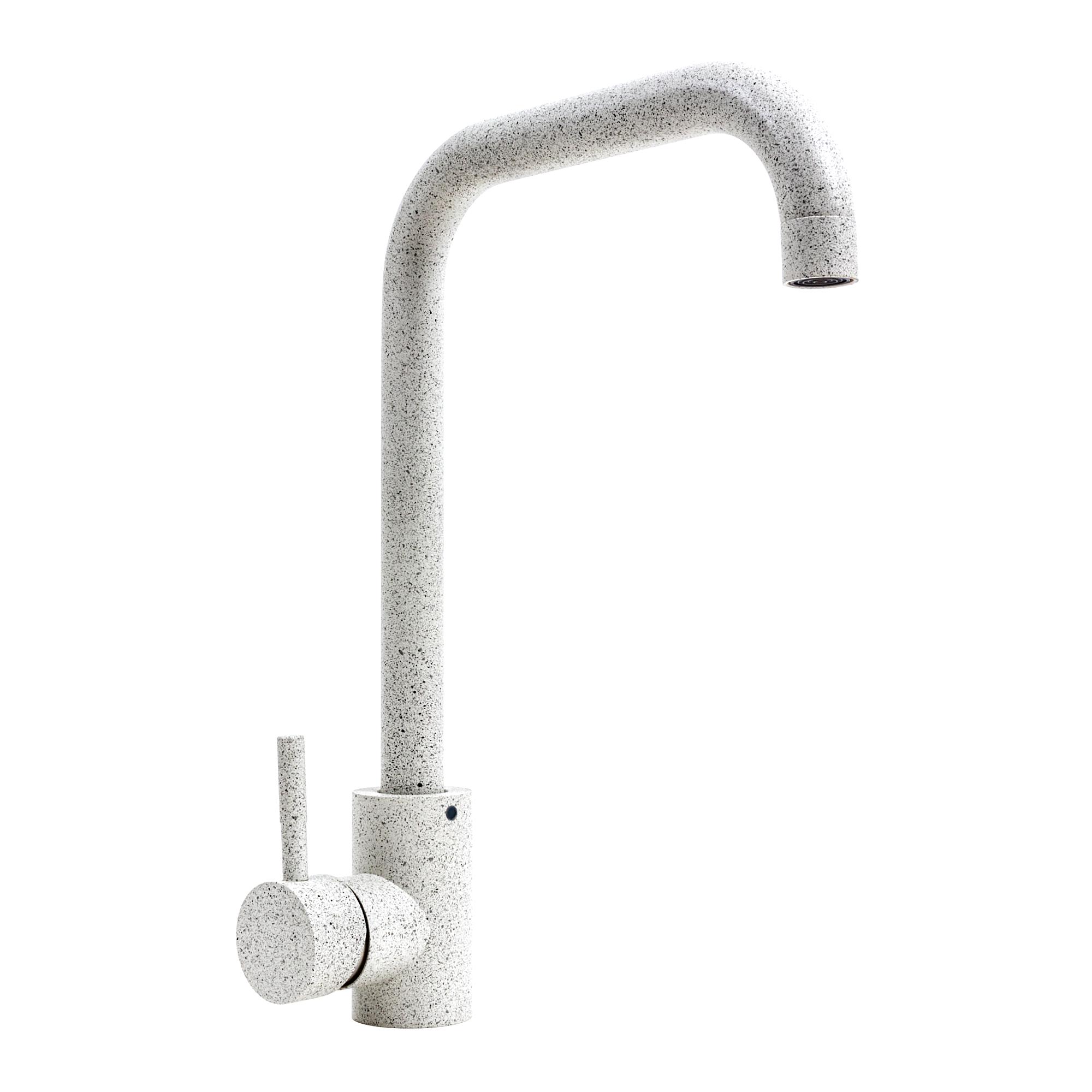 Смеситель для кухни Platinum NS02B 3008B-NA PLS-A39970 однорычажный Белый (195066)