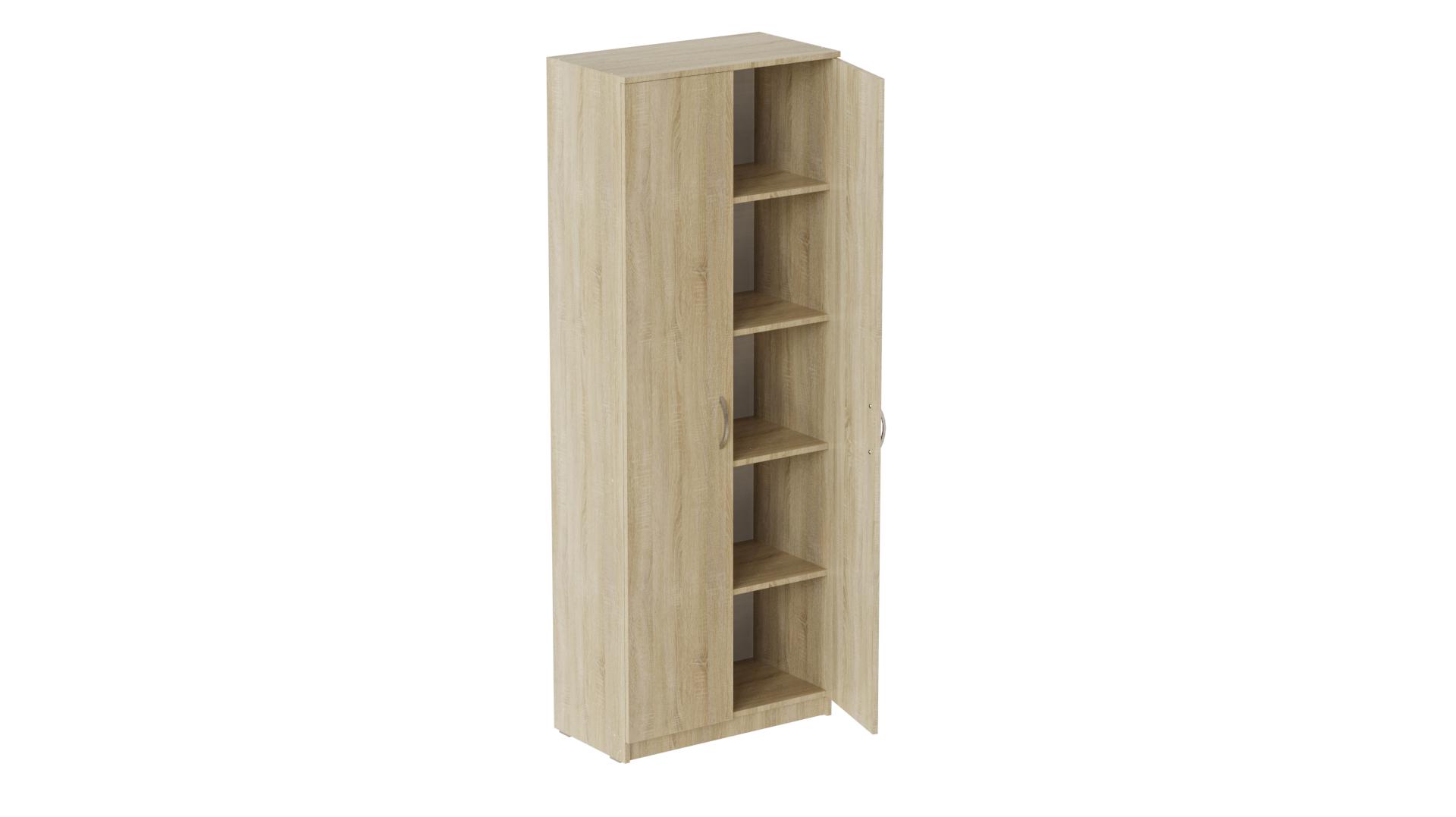 Шкаф Ferrum-decor Анжело на 5 полок 2 двери ДСП 16 мм 900x700x380 мм Дуб Сонома (FRD-105016)