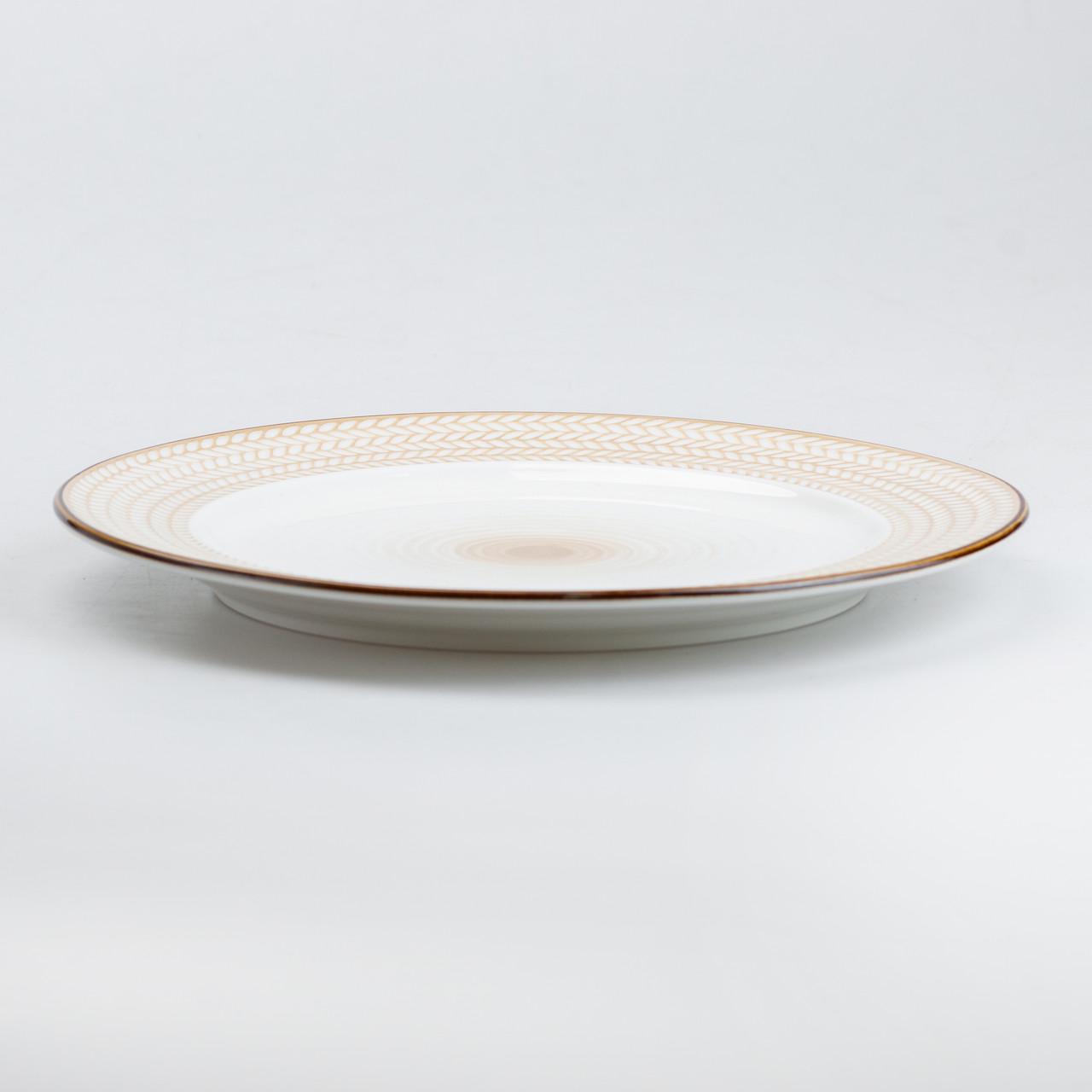 Тарелка сервировочная плоская керамическая 26 см - фото 2 Тарелка сервировочная плоская керамическая 26 см - фото 2