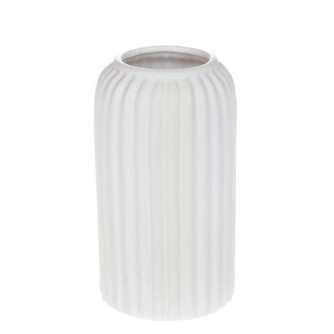 Ваза керамическая Flora Унико 16,5 см Белый матовый (32976)