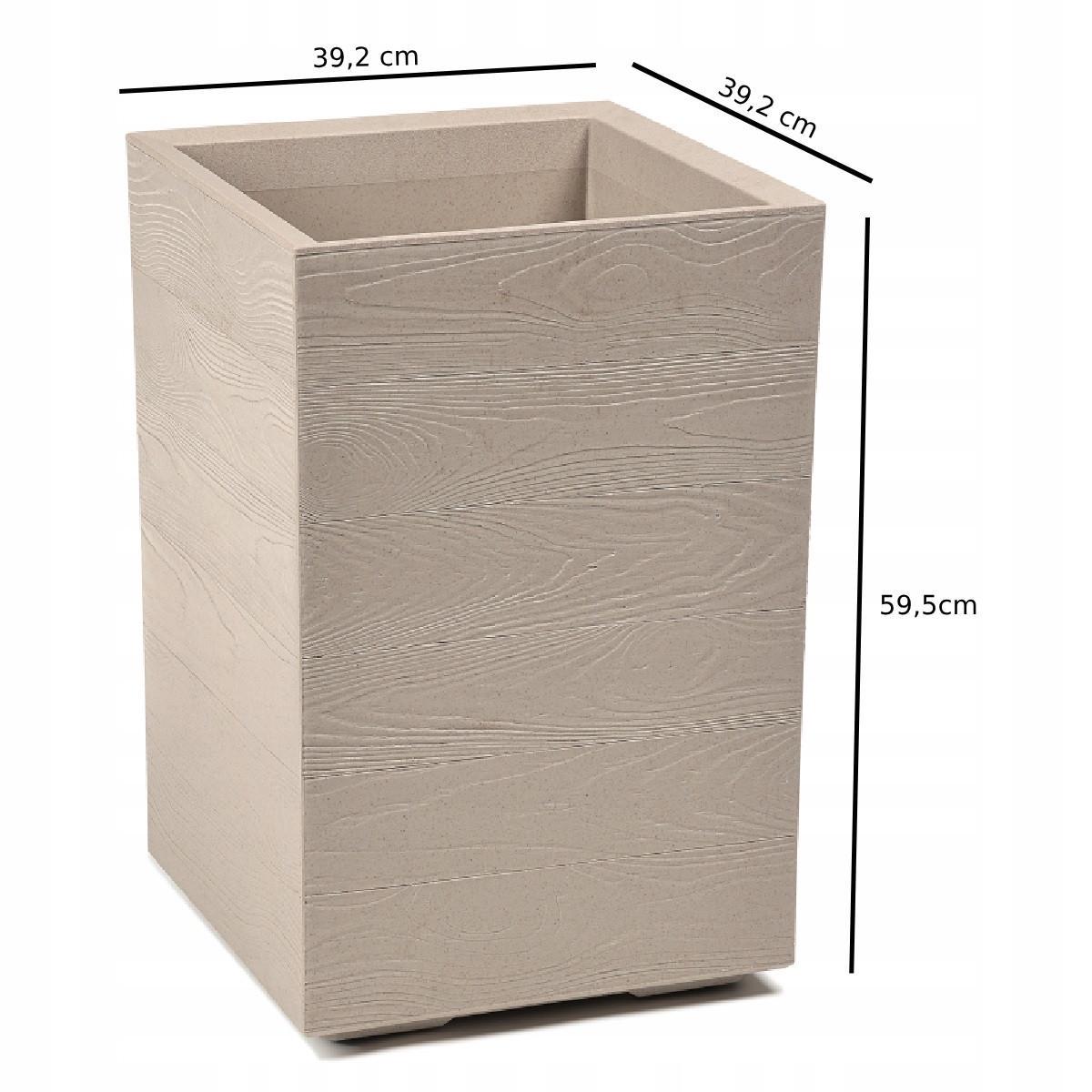 Вазон для квітів Lamela KARO квадратний 400x400x600 мм Лате (25419751839) - фото 3 Вазон для квітів Lamela KARO квадратний 400x400x600 мм Лате (25419751839) - фото 3