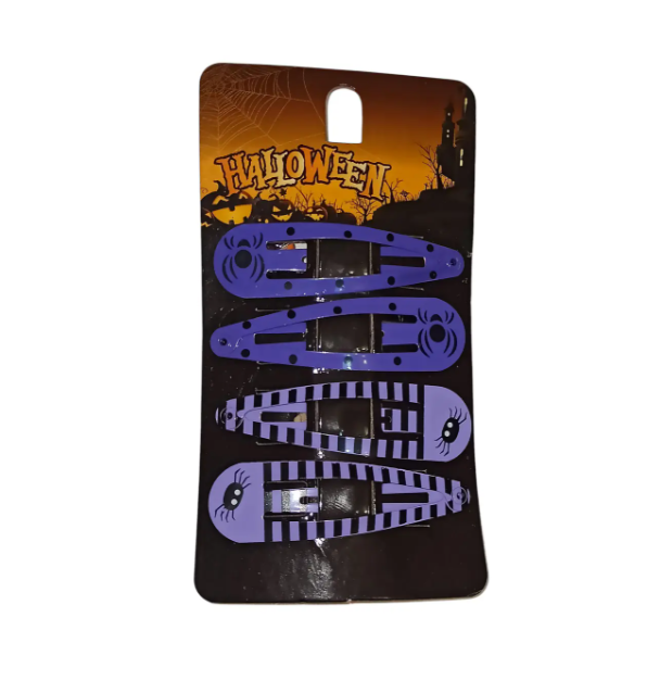 Заколки на Хелловін з принтом One size Фіолетово-чорний (703161) - фото 2 Заколки на Хелловін з принтом One size Фіолетово-чорний (703161) - фото 2