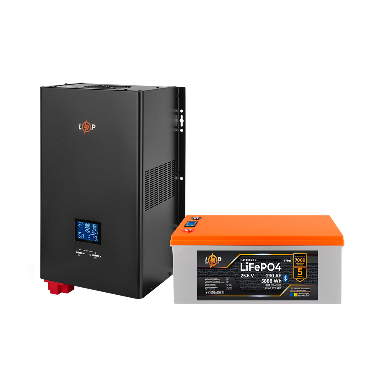 Комплект резервного питания LogicPower ИБП и литиевая LiFePO4 батарея UPS W3600 АКБ LiFePO4 5888W