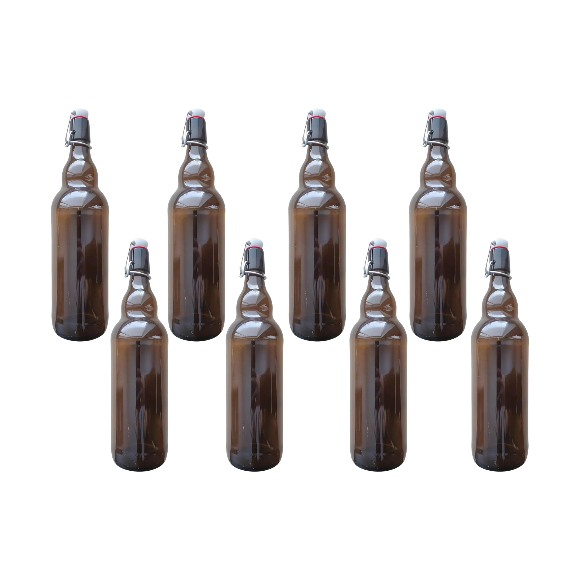 Пляшка скляна 1 л із бугельною пробкою 8 шт. (17611202)