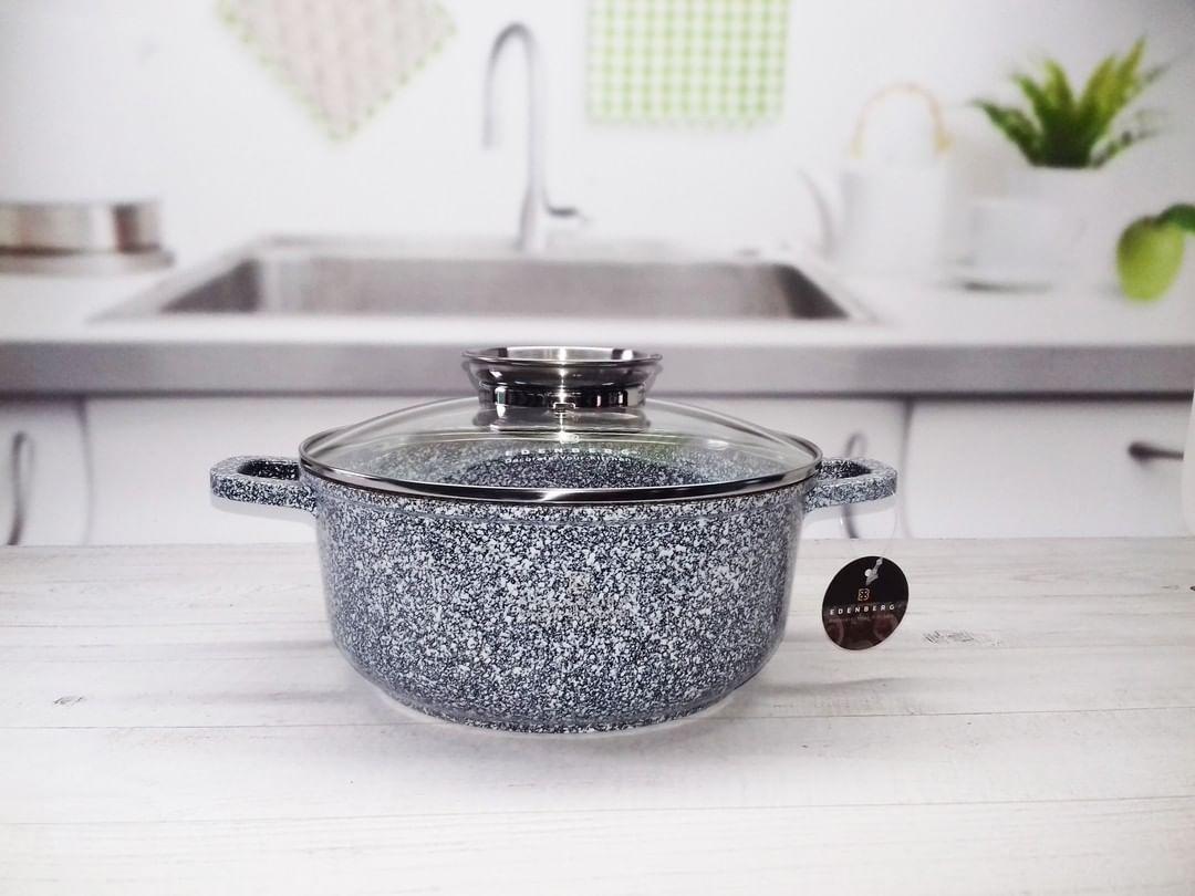 Кастрюля Edenberg с гранитным антипригарным покрытием 10 л 32 см (EB-8031) - фото 1 Кастрюля Edenberg с гранитным антипригарным покрытием 10 л 32 см (EB-8031) - фото 1
