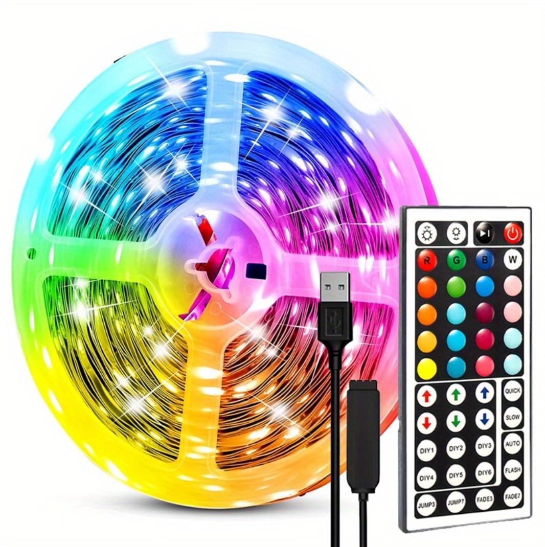 Світлодіодна стрічка клейка 5050 USB RGB Bluetooth з пультом 10 м 5V (31185931)