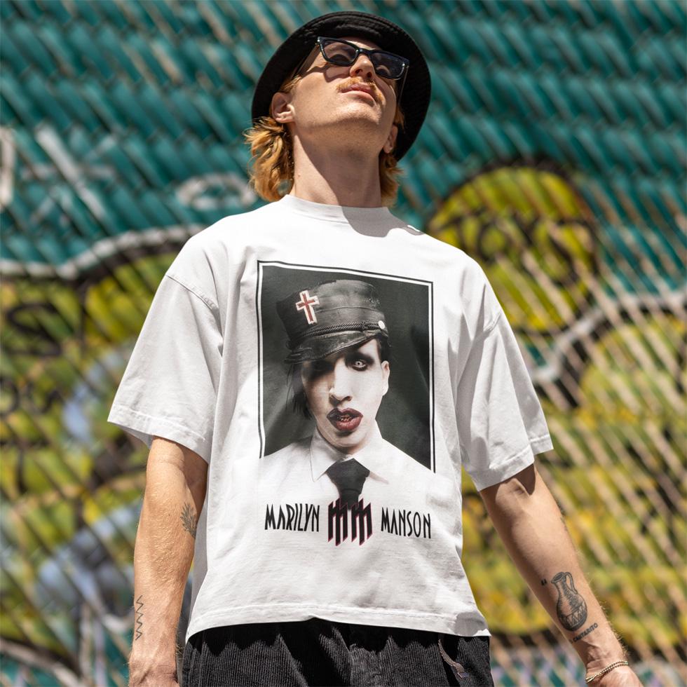 Футболка унісекс Marilyn Manson Uniform 4XL Білий (00000011264) Футболка унісекс Marilyn Manson Uniform 4XL Білий (00000011264)