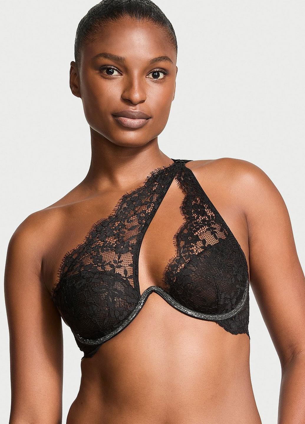 Бюстгальтер со стразами Victoria's Secret XS Черный (00417810QB4XS)