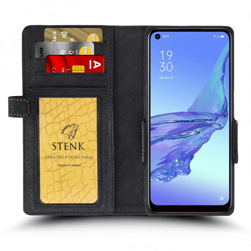 Чехол книжка Stenk Wallet для OPPO A53 Черный (68326)